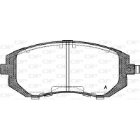 BPA0951.11 OPEN PARTS Комплект гальмівних колодок дисковий гальм