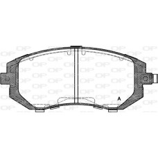 BPA0951.11 OPEN PARTS Комплект гальмівних колодок дисковий гальм