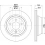 8DD 355 109-801 HELLA PAGID Гальмівний диск