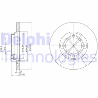 BG3083 DELPHI Гальмівний диск