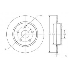 TX 73-01 TOMEX Brakes Гальмівний диск