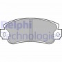 LP509 DELPHI Комплект гальмівних колодок дисковий гальм