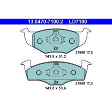 13.0470-7100.2 ATE Комплект гальмівних колодок дисковий гальм