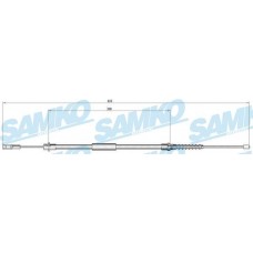 C0645B SAMKO Тросик, cтояночный тормоз