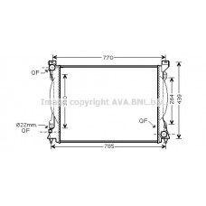 AI2230 AVA QUALITY COOLING Радіатор охолодження двигуна