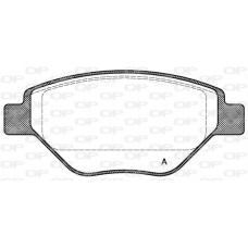 BPA0977.00 OPEN PARTS Комплект гальмівних колодок дисковий гальм