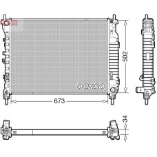 DRM20125 DENSO Радіатор охолодження двигуна