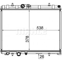 WG2182896 WILMINK GROUP Радіатор охолодження двигуна