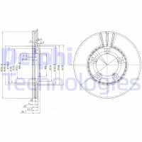 BG3071 DELPHI Гальмівний диск