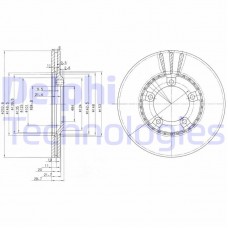 BG3071 DELPHI Гальмівний диск