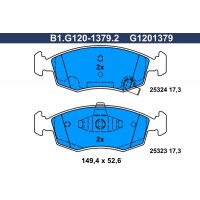 B1.G120-1379.2 GALFER Комплект гальмівних колодок дисковий гальм