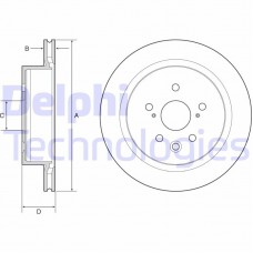 BG4962C DELPHI Гальмівний диск