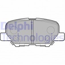 LP2501 DELPHI Комплект гальмівних колодок дисковий гальм
