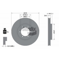 BDS2105 BENDIX Braking Гальмівний диск