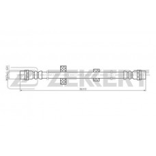 BS-9072 ZEKKERT Гальмівний шланг