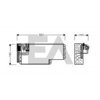 43B50028 EACLIMA Випарник кондиціонера