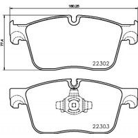 8DB 355 024-661 HELLA КомплеК т гальмівних колодок, дискове гальмо