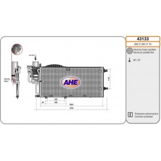 43133 AHE Конденсатор кондиціонера