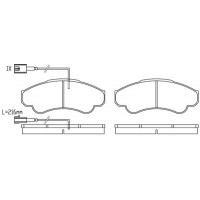 FP2323E FIT Комплект гальмівних колодок дисковий гальм