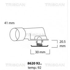 8620 9292 TRISCAN Термостат охолоджувальна рідина
