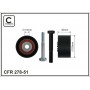 278-51 CAFFARO Паразитный / Ведущий ролик, Зубчастий ремінь