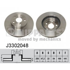 J3302048 NIPPARTS Гальмівний диск