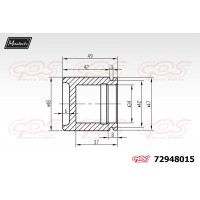 72948015 MAXTECH Поршень корпус скоби гальма
