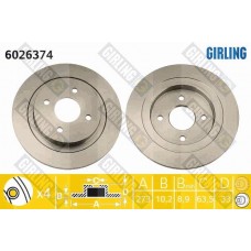6026374 GIRLING Гальмівний диск