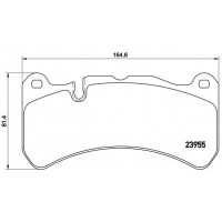P 50 092 BREMBO Комплект гальмівних колодок дисковий гальм