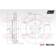 861341 MAXTECH Гальмівний диск