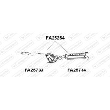 FA25733 VENEPORTE Середній глушник вихлопних газів