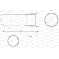 DCK5114.02 OPEN PARTS Пилозахисний комплект амортизатор
