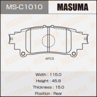 MSC1010 MASUMA Колодки гальмівні