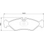 363710201826 MAGNETI MARELLI Комплект гальмівних колодок дисковий гальм