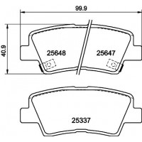 8DB 355 036-541 HELLA КомплеК т гальмівних колодок, дискове гальмо