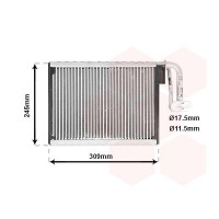 0600V402 VAN WEZEL Випарник кондиціонера