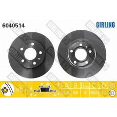 6040514 GIRLING Гальмівний диск
