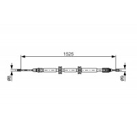 1 987 482 142 BOSCH Тросик, cтояночный тормоз
