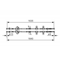 1 987 482 054 BOSCH Тросик, cтояночный тормоз