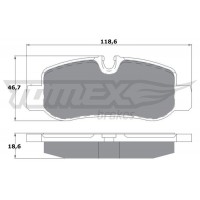 TX 17-81 TOMEX Brakes Комплект гальмівних колодок дисковий гальм