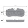 TX 17-81 TOMEX Brakes Комплект гальмівних колодок дисковий гальм