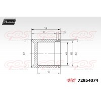 72954074 MAXTECH Поршень корпус скоби гальма