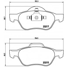 FK20241 KAISHIN Комплект гальмівних колодок дисковий гальм
