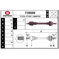 T39099 EAI Привідний вал