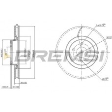 CD8597V BREMSI Гальмівний диск
