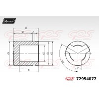 72954077 MAXTECH Поршень корпус скоби гальма
