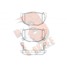 RB1144 R BRAKE Комплект гальмівних колодок дисковий гальм