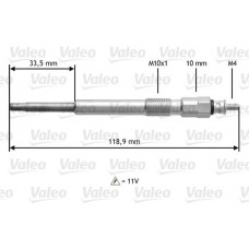 345152 VALEO Свічка розжарювання