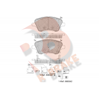 RB2108-203 R BRAKE КомплеК т гальмівних колодок, дискове гальмо