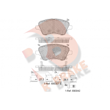 RB2108-203 R BRAKE КомплеК т гальмівних колодок, дискове гальмо